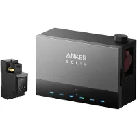 Anker Stoccaggio della centrale elettrica sul balcone di Powerness, Multisystem SOLIX Solarbank Power Dock con Smart Meter
