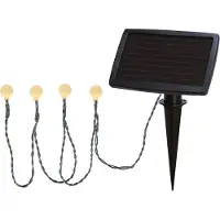 Star Trading Ghirlanda luminosa LED solare Globini con luce bianca calda