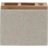 Sealskin Porta spazzolini Grace, resina, colore sabbia, codice prodotto: 361910365