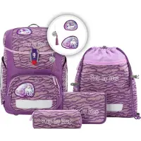 Step by step Circle Set di borse per la scuola 5 pezzi viola