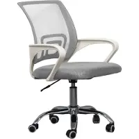 Vdd Sedia da ufficio - grigio/bianco - ergonomica - regolabile in altezza