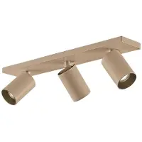 Arcchio Faretto Brinja, marrone, angolare, Ø 6 cm, a 3 luci, GU10