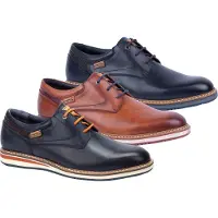 Pikolinos per uomo. M1T-4050C1 Scarpe Avila M1T-4050C1 in pelle blu scuro (42), Basso, Stringhe, Casual, Navy