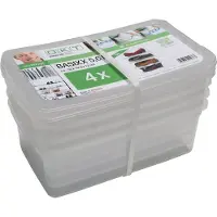 Keeeper Set di contenitori trasparenti "Bea", confezione da 4