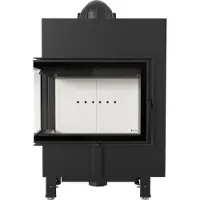 Kratki Inserto camino in acciaio LUCY SLIM sinistro 8 kW Ø 160