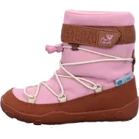 Affenzahn Kid's Snow Boot Vegan Snowy Scarpe invernali Bambini (22, fuchsia/arancione)