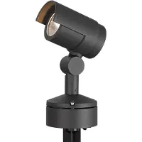 LUCANDE fatto a LED con picchetto a terra Beatrix, antracite, alluminio, 45,7 cm