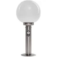 LINDBY Lampioncino Vedran, 45 cm, acciaio inox, sensore