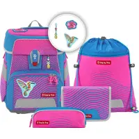 Step by step Space Neon Set di borse per la scuola 5 pezzi rosa