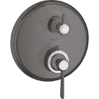 Axor hansgrohe Montreux thermostat hansgrohe Montreux encastré, robinet d'arrêt et inverseur, béqu'ille, 2 consommateurs, 16821340, 16821340