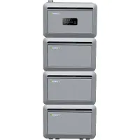Growatt NEXA 2000 Accumulatore all in one (2048WH) con 3 batterie di estensione, facile installazione, stazioni elettriche da balcone, IP66