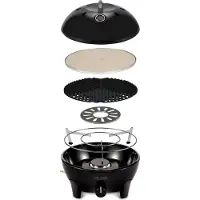 Cadac Glamp Chef 40 BBQ / Pizza Stone 50 mbar Barbecue a gas Barbecue da campeggio ø 40 cm 5610C-35-04-DE