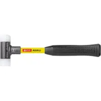 PB Swiss Tools Martello anti-rimbalzo, con inserti in nylon, manico in supervetro, 60 mm