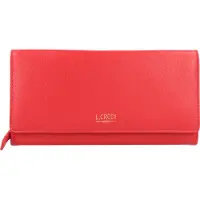 L.credi Evelyn Portafoglio Vera Pelle 20 cm rosso