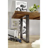MASSIVMOEBEL24.DE MASSIVMOEBEL24 | tavolo da pranzo in legno di Mango 160x90x76 mango naturale laccato RAILWAY #108