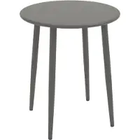 Degamo tavolo bistrot da giardino DENVER 60cm rotondo, metallo grigio