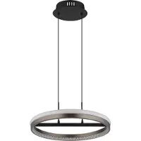 Globo Lampada LED a sospensione Della, Ø 40 cm, grigio scuro, metallo