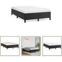 The Living Store struttura letto nera 120x190 cm in ecopelle
