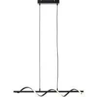Brilliant Lampada a sospensione Eunice LED, lunghezza 80 cm, nero, metallo