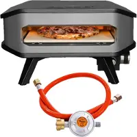 Cozze Forno a gas per pizza da 17 pollici con termometro e pietra per pizza 30 Mbar 5,0 KW
