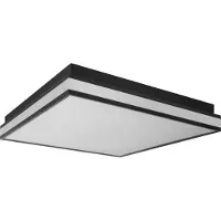 Osram SMART+ Matter Magnet Plafoniera LED nera 450x450mm, 42W, 2500lm, TW 3000-6500K, WiFi, Alexa