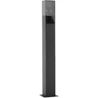 LUCANDE Lampione Fiola, 80 cm, antracite, IP54