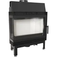 Kratki Inserto camino in acciaio BLANKA sinistro 11 kW Ø 180