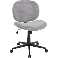 Duo Collection Sedia da ufficio >Tilo< in grigio, tessuto cordato - 61x90x61 cm (LxAxP)