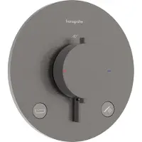 Hansgrohe Ecostat Comfort S Thermostat encastré pour 2 consommateurs avec combinaison de sécurité intégrée, 33718340, 33718340