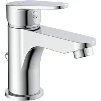 Schutte Miscelatore per lavabo di design FUTURA miscelatore monocomando con barra di scarico eccentrica miscelatore per vasca cromato 18010DVGW