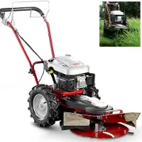 HECHT 5060 Falciatrice rotativa | con trasmissione | larghezza di taglio 60 cm | 2 lame oscillanti | 4,9 CV