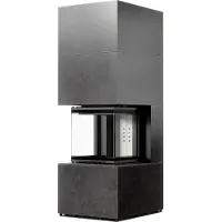 Kratki Kit caminetto NBC 500/500 High 8 kW Ø 200 Sinterizzato FOKOS GRAFITE con molla della porta