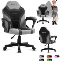 SuperMerchantEU Gaming chair for children HZ-Ranger 1.0 Gray Mesh, gray and black