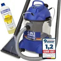 Albatros XXL aspirapolvere Hydro 7500 + 1L pulitore - 4in1 pulitore di tappezzeria pulitore di tappeti, senza sacchetto 1200 Watt, 20l di volume, 22 kPa di potenza di aspirazione-