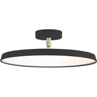 DFTP by Nordlux Lampada a LED da soffitto integrata Kaito 2 Pro, Ø 40 cm, nero, interasse