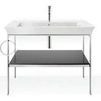 Duravit WT4544LH1H1 Consolle in metallo, a pavimento Tulipano bianco
