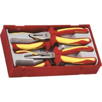 Teng Tools Set Di 4 Pinze Isolate 1000V 117490102