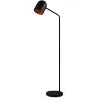 LINDBY Morik, lampada a 1 luce, nero/oro, metallo