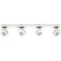 Osram Faretto da soffitto LED PLUTO, bianco, 4 faretto in metallo 3.000 K