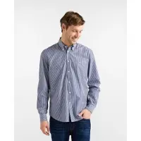 HARMONT & BLAINE per uomo. CRQ074013436B Camicia a righe blu navy, vestibilità regolare (S), Casual, Cotone, Classico, Manica lunga