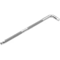 PB Swiss Tools Cacciavite angolare esagonale, lungo, cromato, 5 mm, 166 x 31 mm