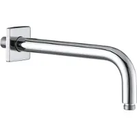 Kludi A-QA Bras de douche, pour pomme de douche à disque, saillie 250mm, avec rosace coulissante 61x61mm, chrome, 6653305-00, 6653305-00