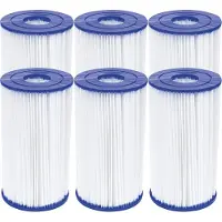 Bestway Cartuccia filtrante Flowclear formato IV 14,2 x 25,4 cm, set economico da 6 pezzi