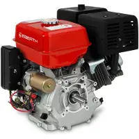 Eberth Motore a benzina 15 CV 11,03 kW con albero da 25 mm, e-start, batteria da 17ah 12V, motore per kart stazionario con protezione contro le perdite d'olio
