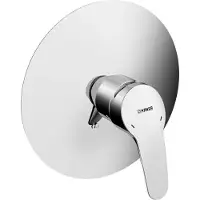 Hansa HANSAMIX Set de finition pour mitigeur de douche, sans inverseur, encastré, rosace ronde, 01859183, 01859183