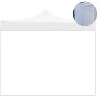 Divina Garden Telo laterale 4,5x2mt impermeabile bianco ricambio per gazebo richiudibile