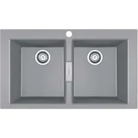 Franke Sirius 2.0 - Lavello in tectonite S2D 620-86, 860x500 mm, grigio 143.0650.970