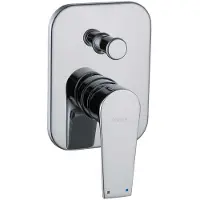 Kielle Harmonia - Batteria da incasso per 2 apparecchi, con corpo, cromata 10323200