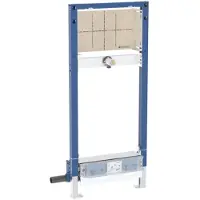 Geberit Elément Duofix pour douche, 130cm, avec évacuation murale, robinetterie murale encastrée, pour hauteur de chape à l'entrée 65-90mm, 111.581.00.2, 111.581.00.2