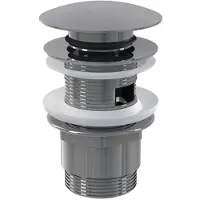 Ravak Piletta di scarico per lavabo ClickClak, bassa, cromata